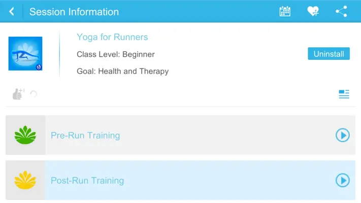 Yoga for Runners android App screenshot 0